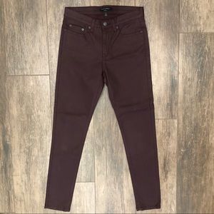 Banana Republic Ox Blood Coated Skinny Jeans